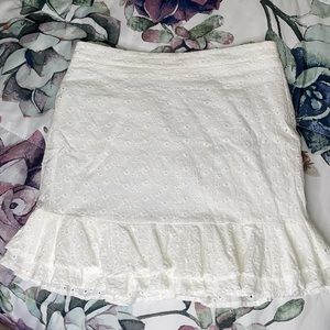 White skirt